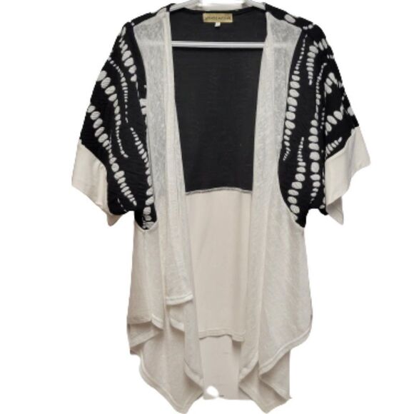 Open Front Cardigan Jacket Plus Size Cardigan Short Sleeve Size S - NEW - Picture 1 of 5
